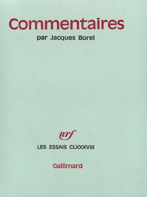 cover image of Commentaires